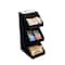 Mind Reader Black Acrylic 3-Tier High Quality Coffee and Tea Condiment Organizer
